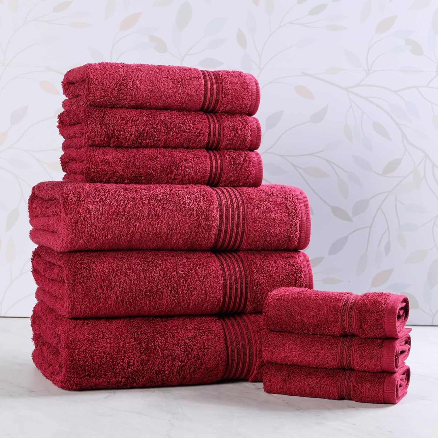 Superior Egyptian Cotton 9-Piece Towel Set for Luxurious Comfort