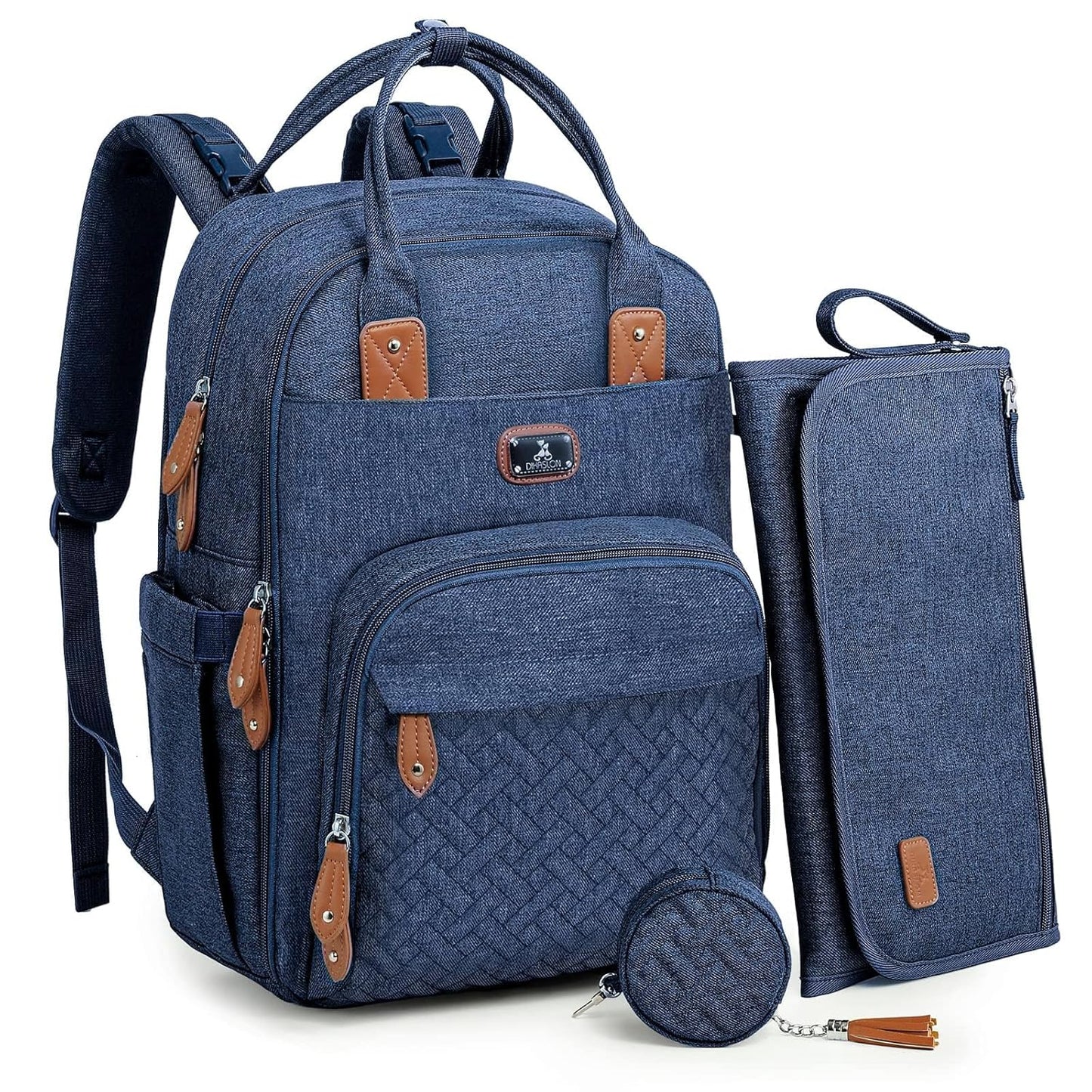 Dikaslon Diaper Bag Backpack with Changing Pad & Straps
