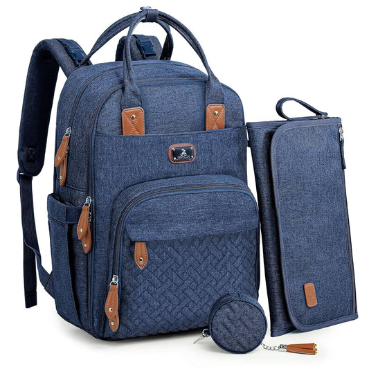 Dikaslon Diaper Bag Backpack with Changing Pad & Straps