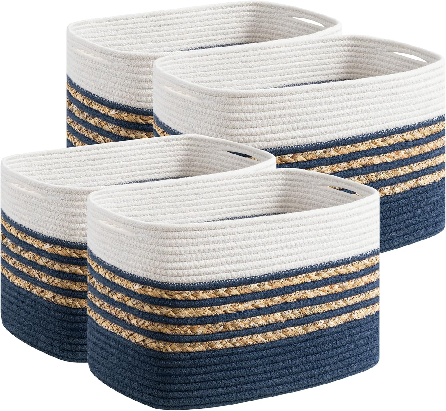 Organize Your Space with UBBCARE Woven Storage Baskets Set