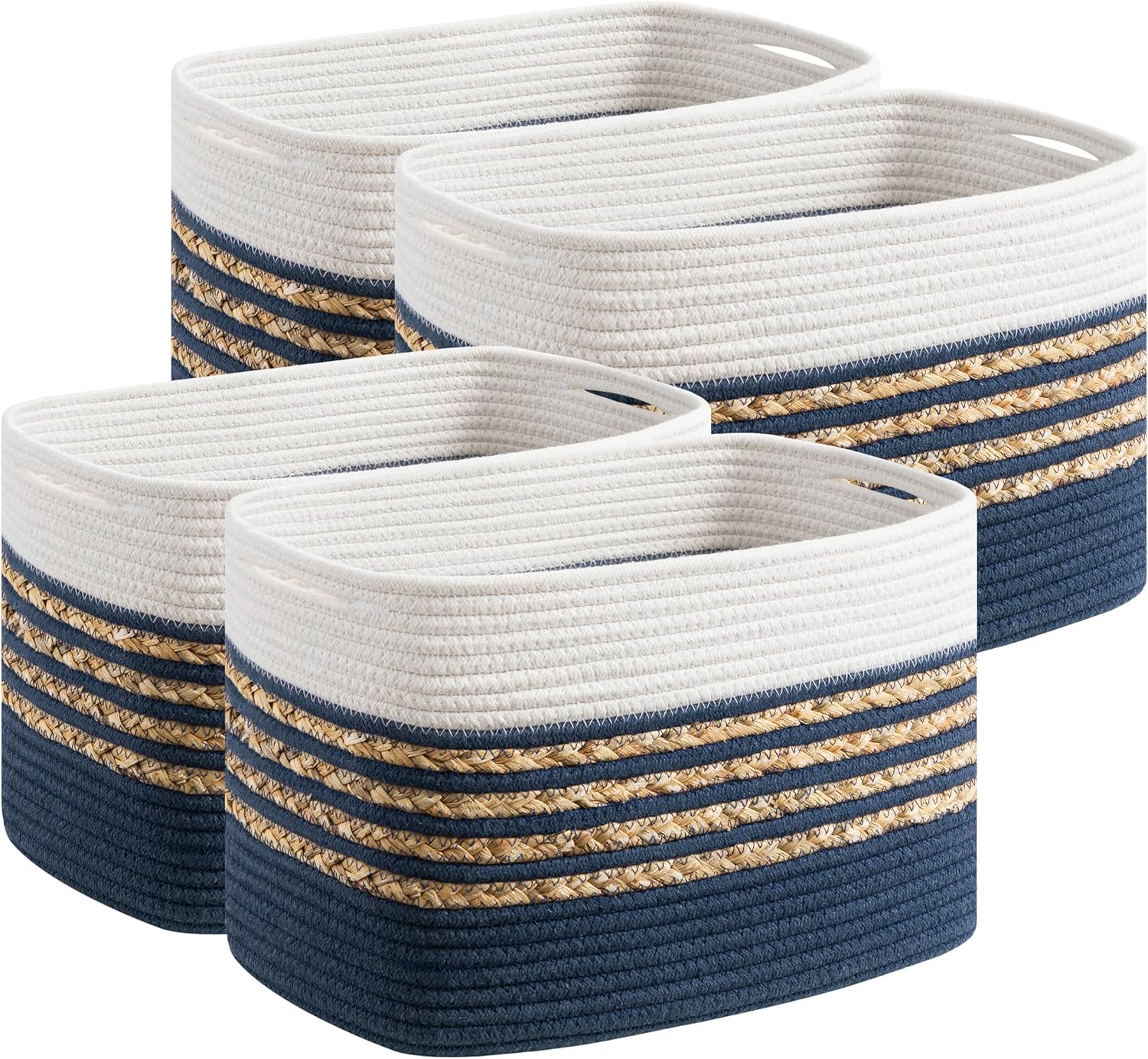 Organize Your Space with UBBCARE Woven Storage Baskets Set