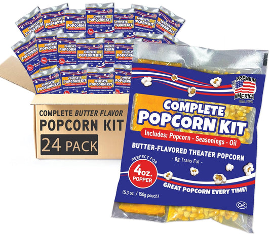 Authentic Movie Theater Popcorn Kit - 24 Packs