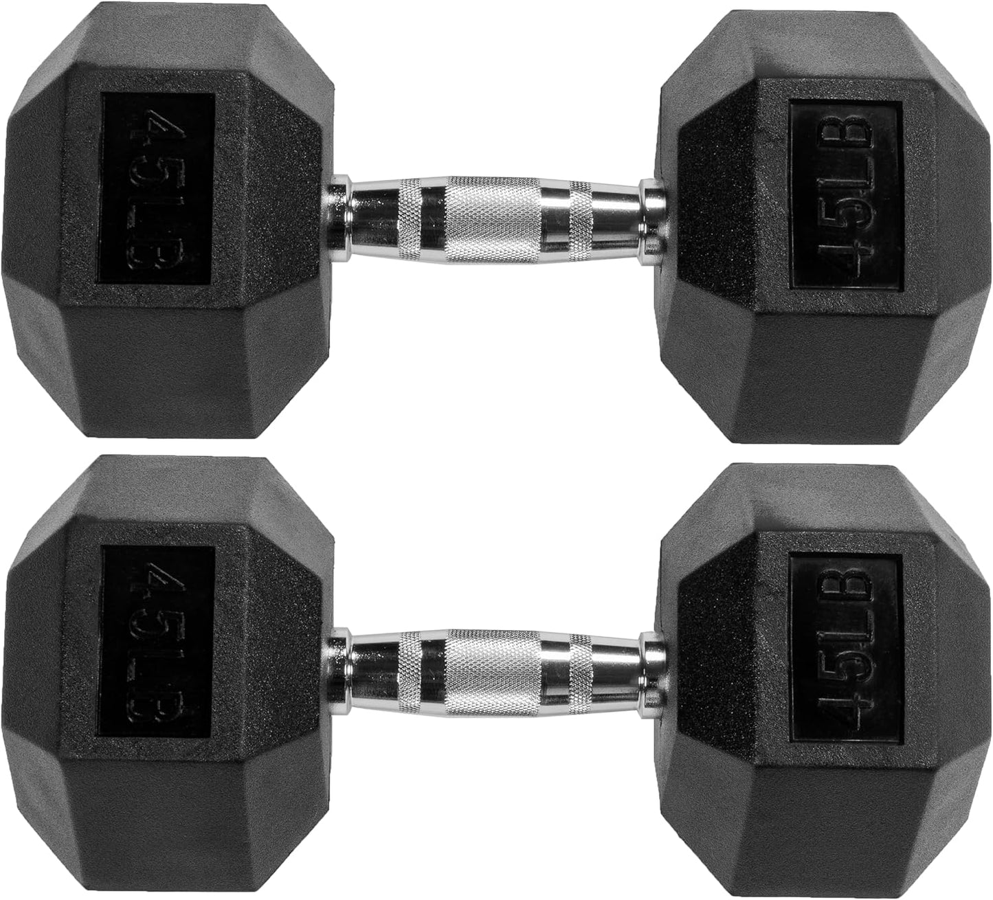Rubber Encased Hex Dumbbell for Versatile Home Workouts