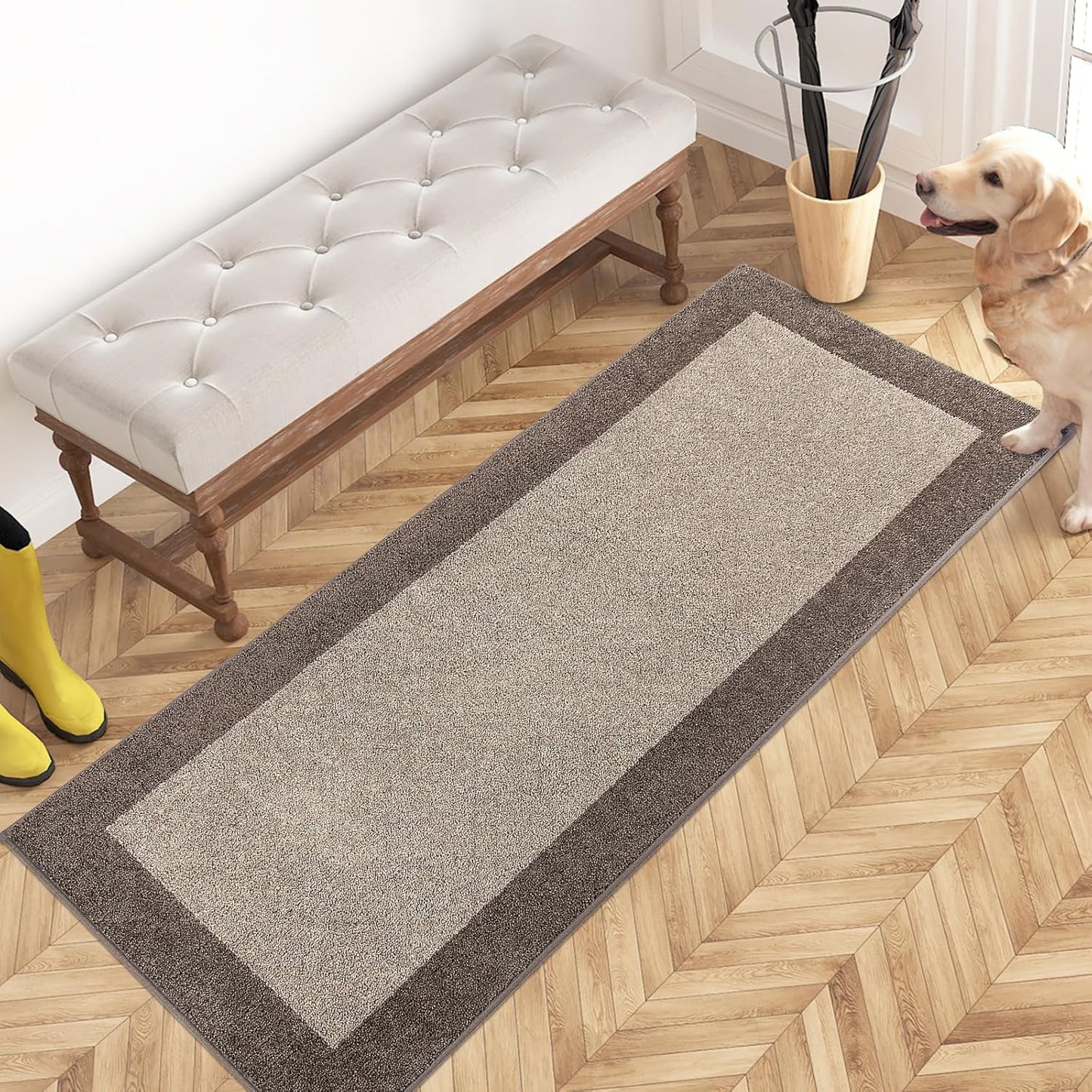 Dirt Trapping Door Mat 24in x 60in for Muddy Shoes & Paws
