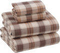 RUVANTI Flannel Sheets King Size - 100% Cotton Brushed King Sheets