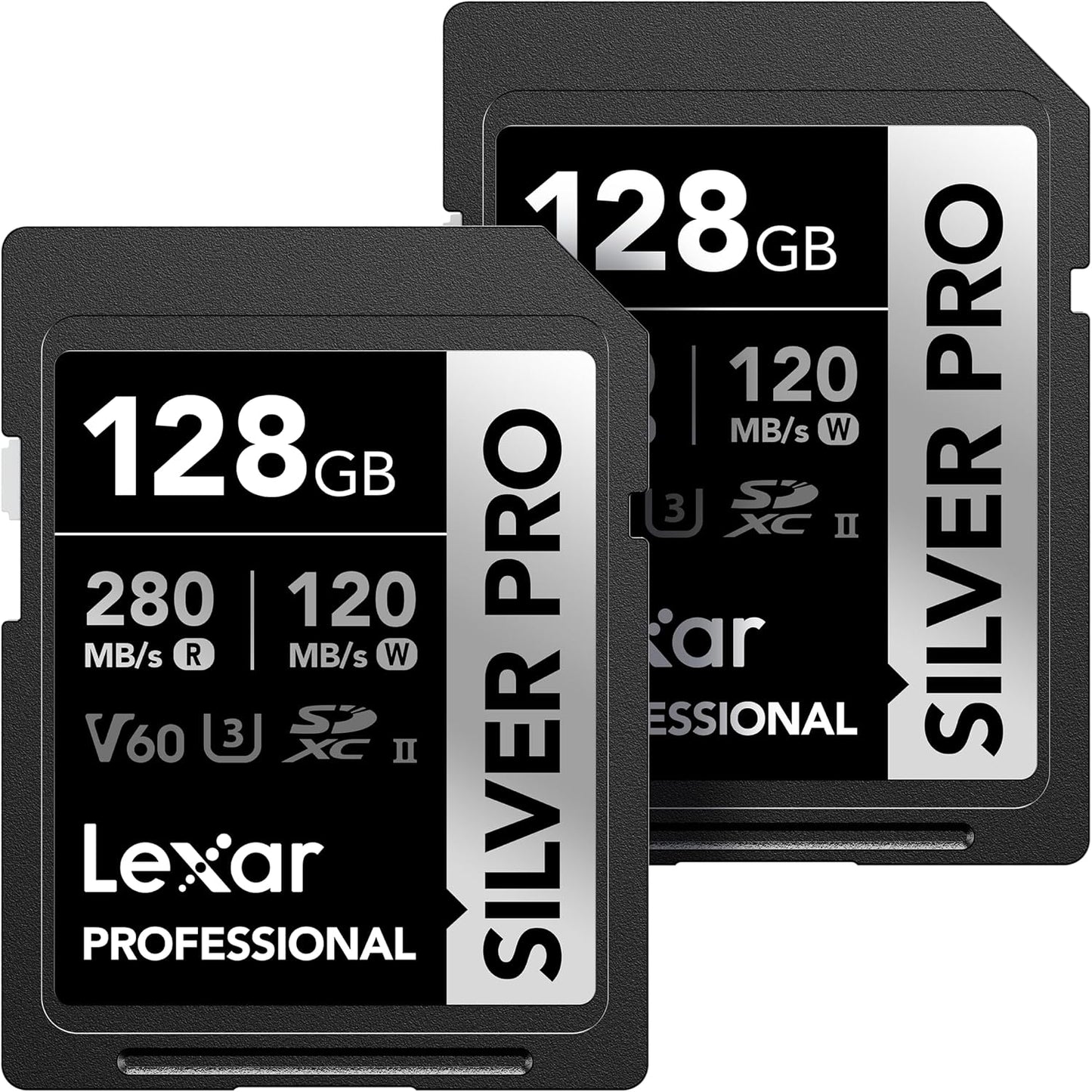 Lexar 128GB Professional SILVER PRO SD Card for Photographers