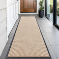 Front Door Mat Indoor Outdoor Entrance - Low-Profile Absorbent Doormat