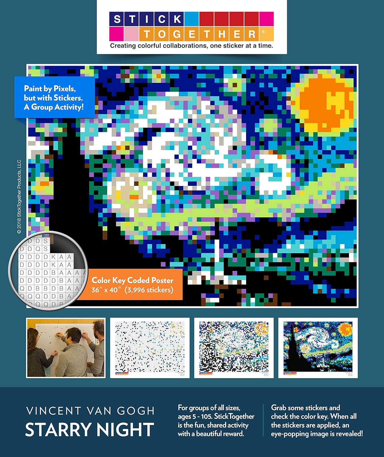 Huge Mosaic Puzzle Poster Kits for Creative Group Projects