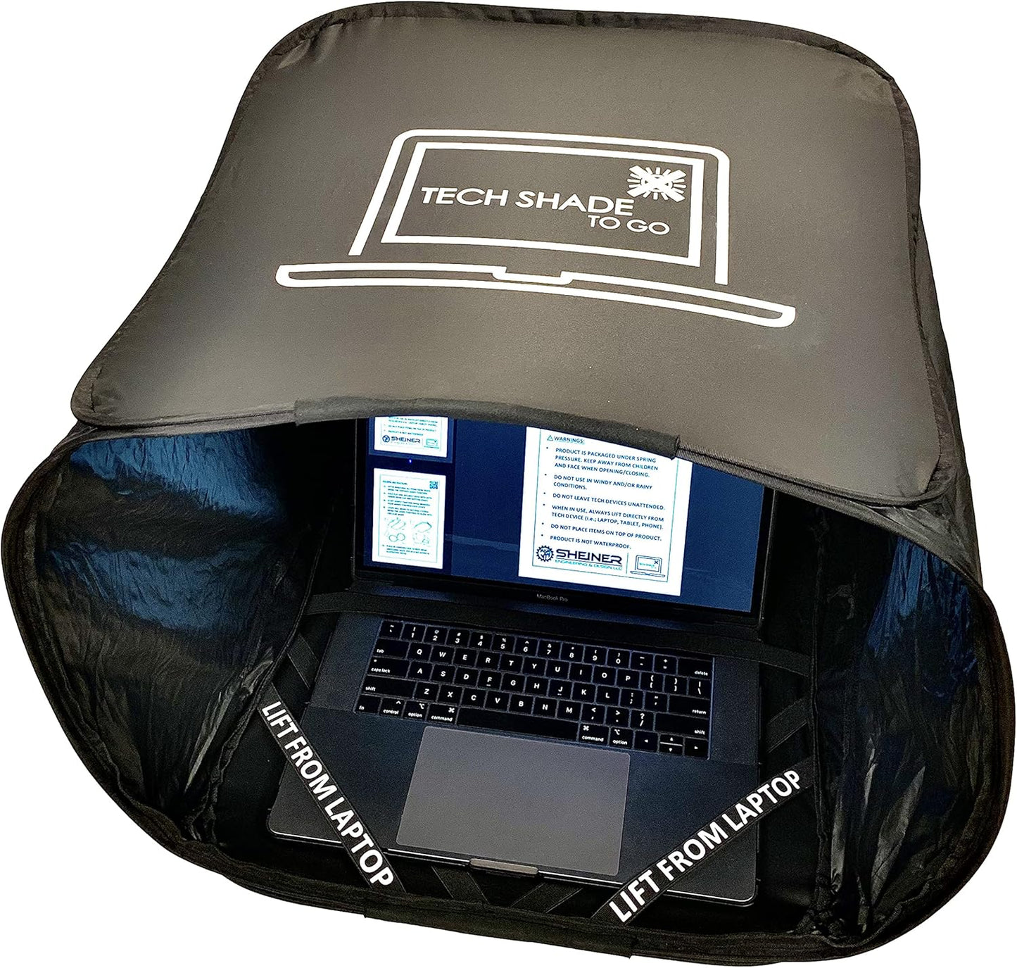 Portable Laptop Sun Shade for Working Outside - Privacy Cover