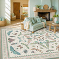 Sage Green Area Rug for Bedroom and Living Room Decor