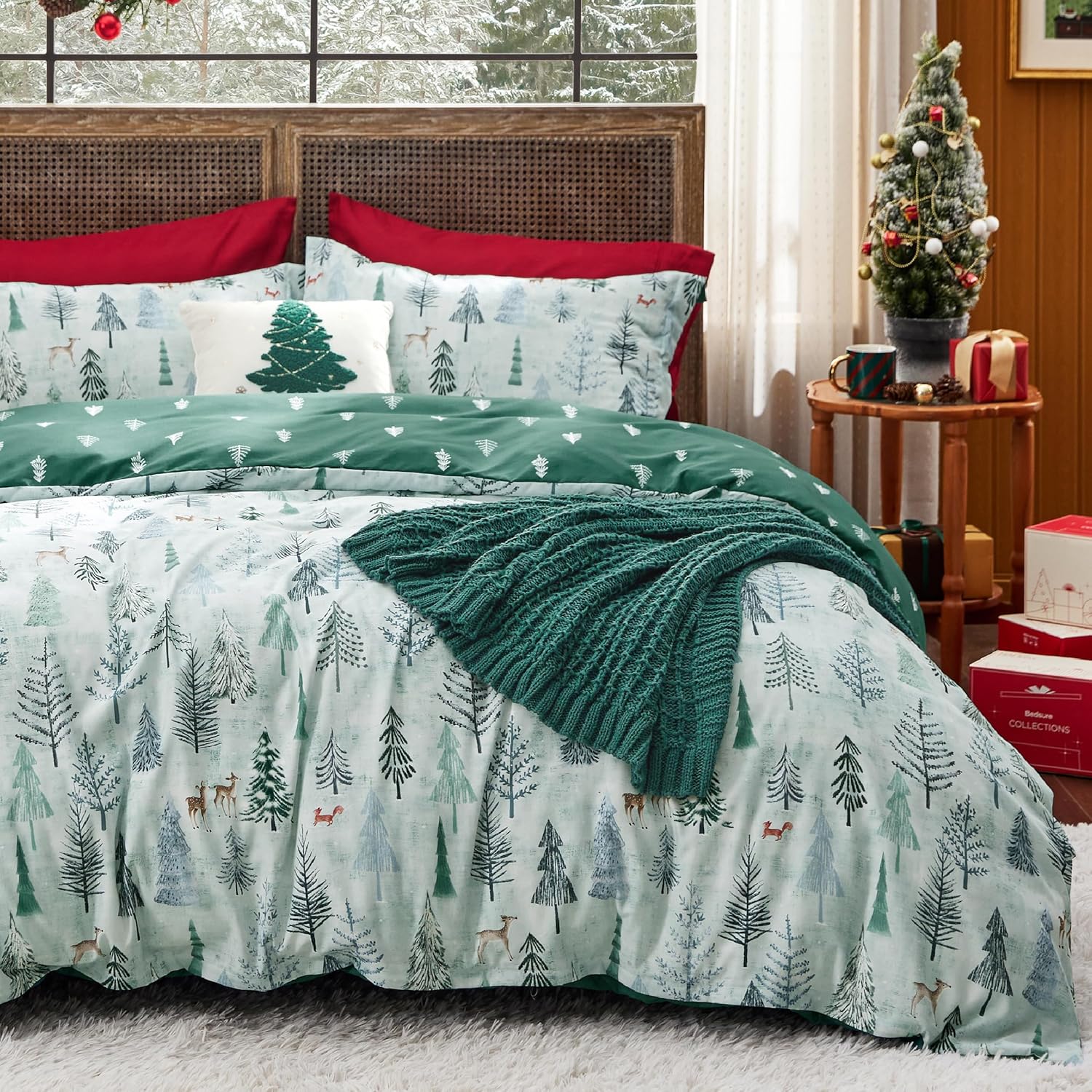 King Size Christmas Duvet Cover Set for Festive Holiday Spirit