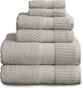 NY Loft 100% Cotton Towel Set 6 Piece - Soft Quick-Dry Luxury
