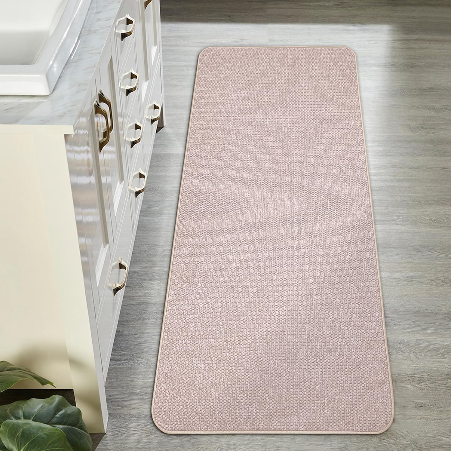 Ultra Thin Bathroom Runner Rug for Quick Drying and Safety