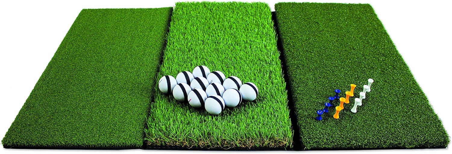 Rukket Tri-Turf Golf Mat Set - Backyard Mastery