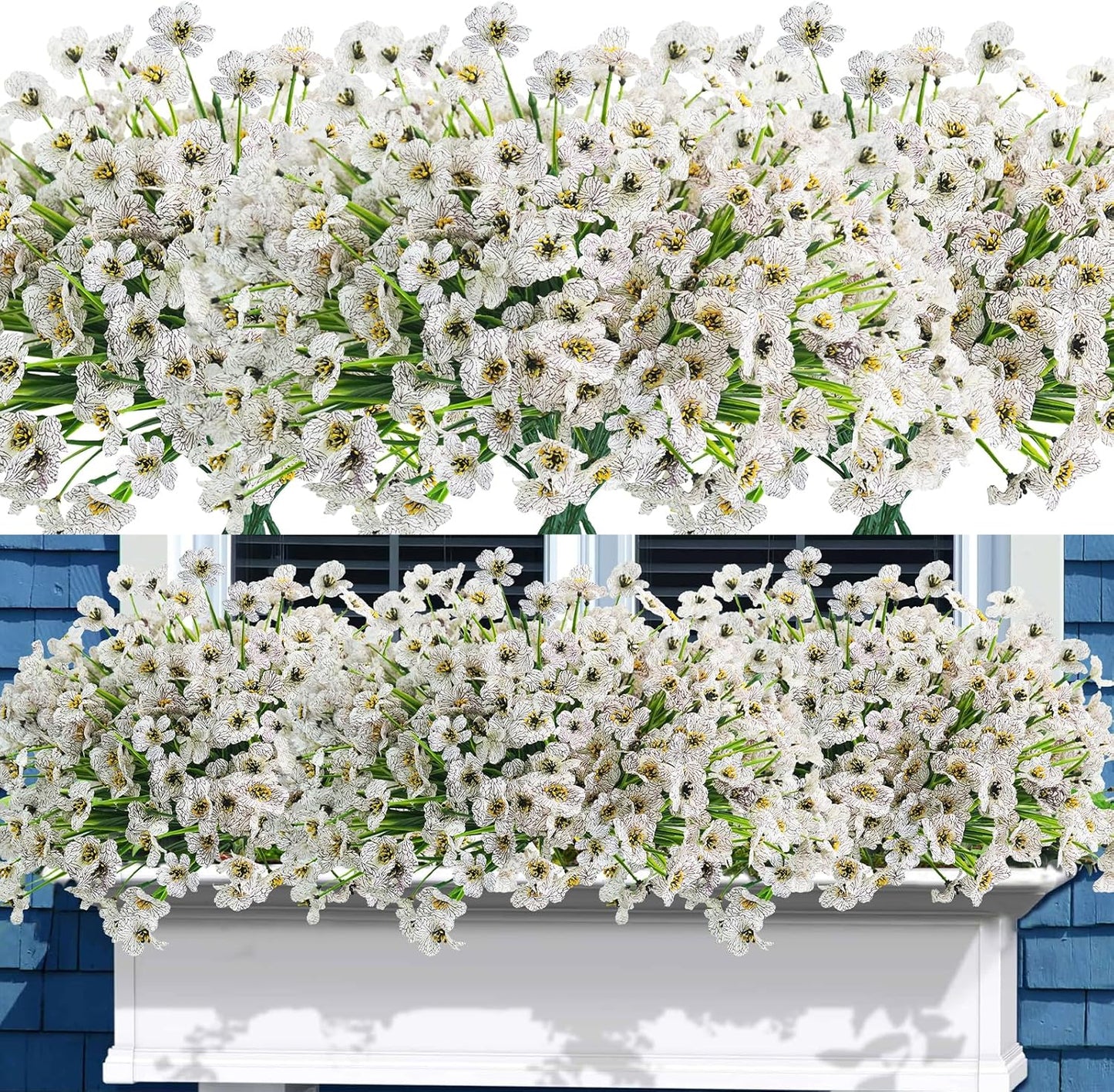 UV Resistant Outdoor Artificial Flowers for Garden Decor