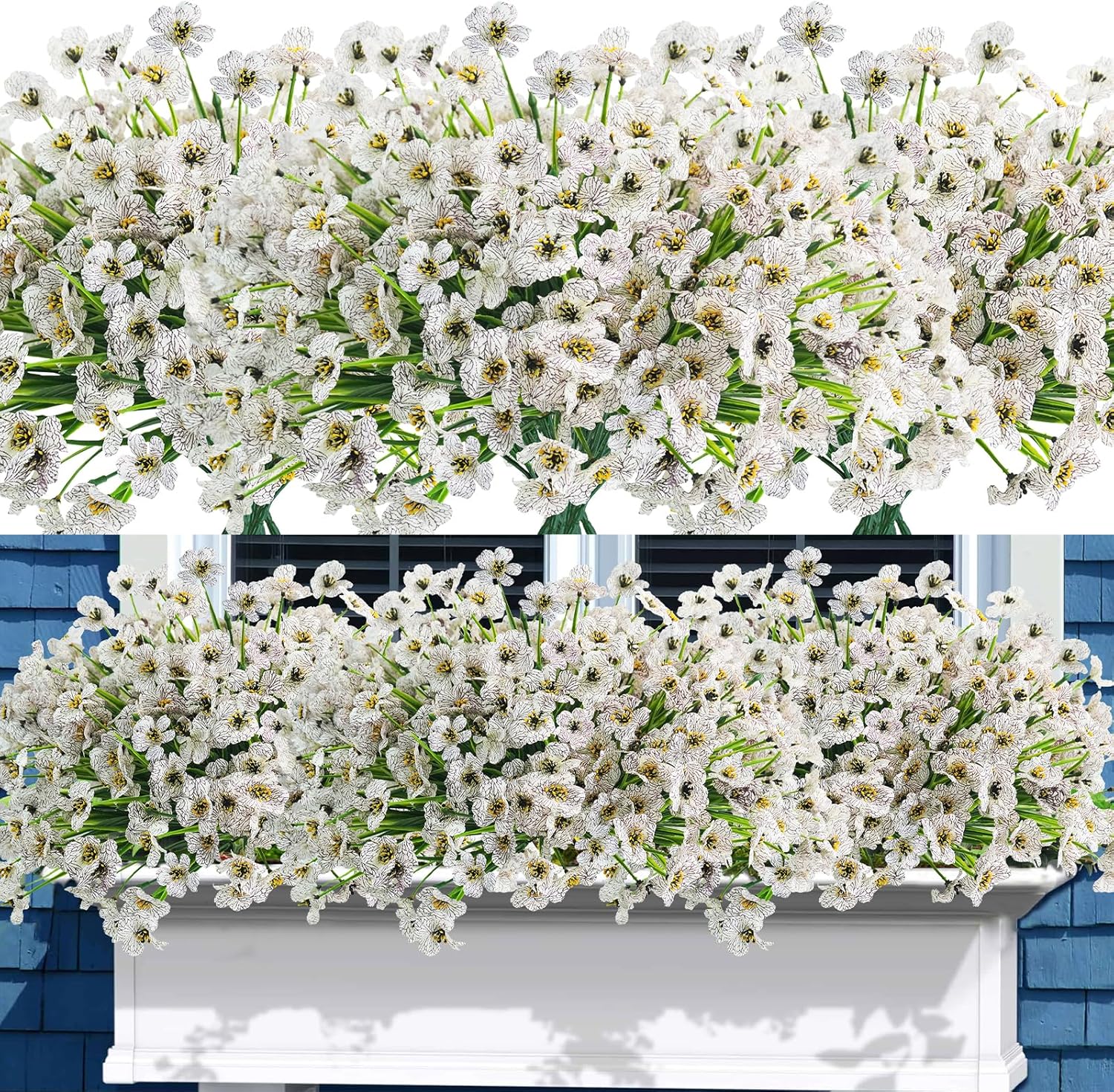 UV Resistant Outdoor Artificial Flowers for Garden Decor