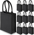 Burlap Tote Bags for Weddings, Beach, and Shopping - 10 Pcs