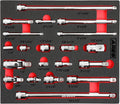 ARES 40003 20-Piece Socket Accessory Set - Versatile Chrome Vanadium