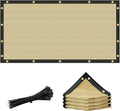 4ft x 25ft Beige Custom Size Shade Cloth with Grommets - 90% Sunblock