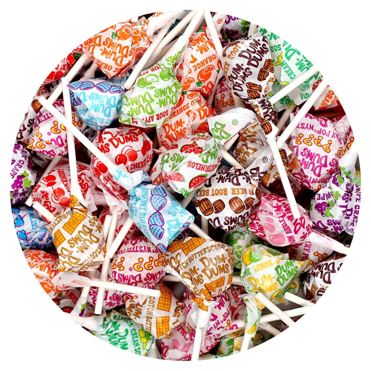 Dum Dums Original Mix Lollipops 4 lb Bag of Sweet Delights