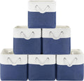 11x11 Cube Storage Bins 6 Pack - Foldable Fabric Organizers for Home