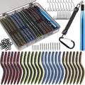 Wacky Worm Fishing Lure Kit 133PCS - Complete Soft Baits Set