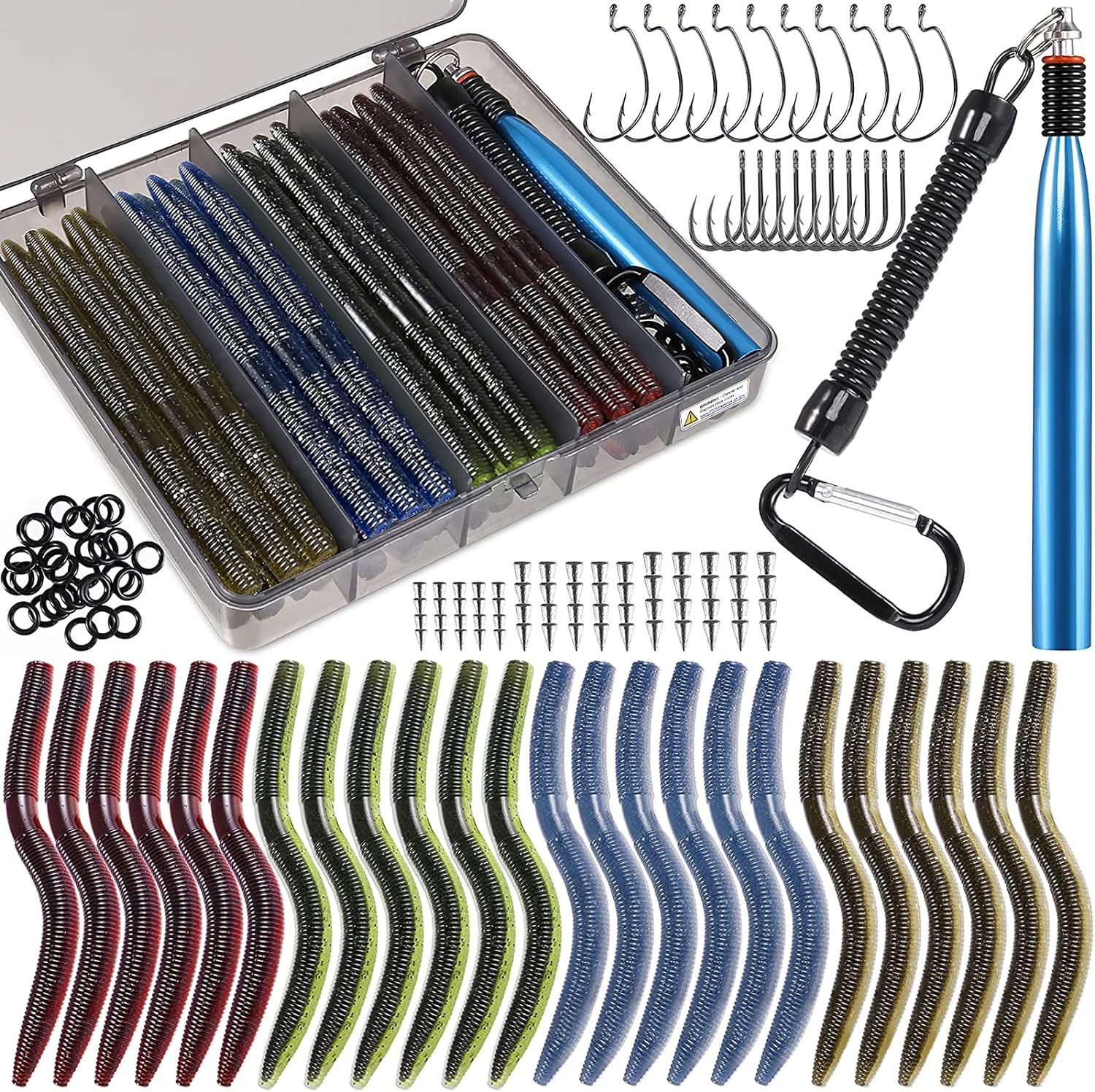 Premium Soft Plastic Worm Lure Kit