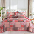 Farmhouse Cotton Queen Quilt Set for Elegant Bedroom Decor