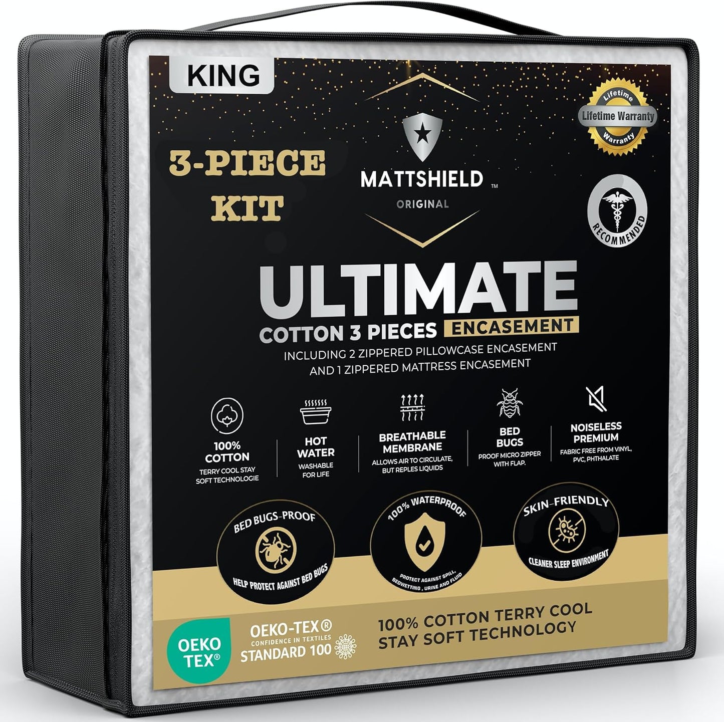 Mattshield Ultimate Bed Bug-Proof Mattress Cover King Size