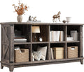 EnHomee 8 Cube Storage Organizer and Shelves - Farmhouse Cube Shelf