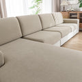 Couch Cushion Covers Stretch Slipcovers for Sectional and L Sofa - Pet