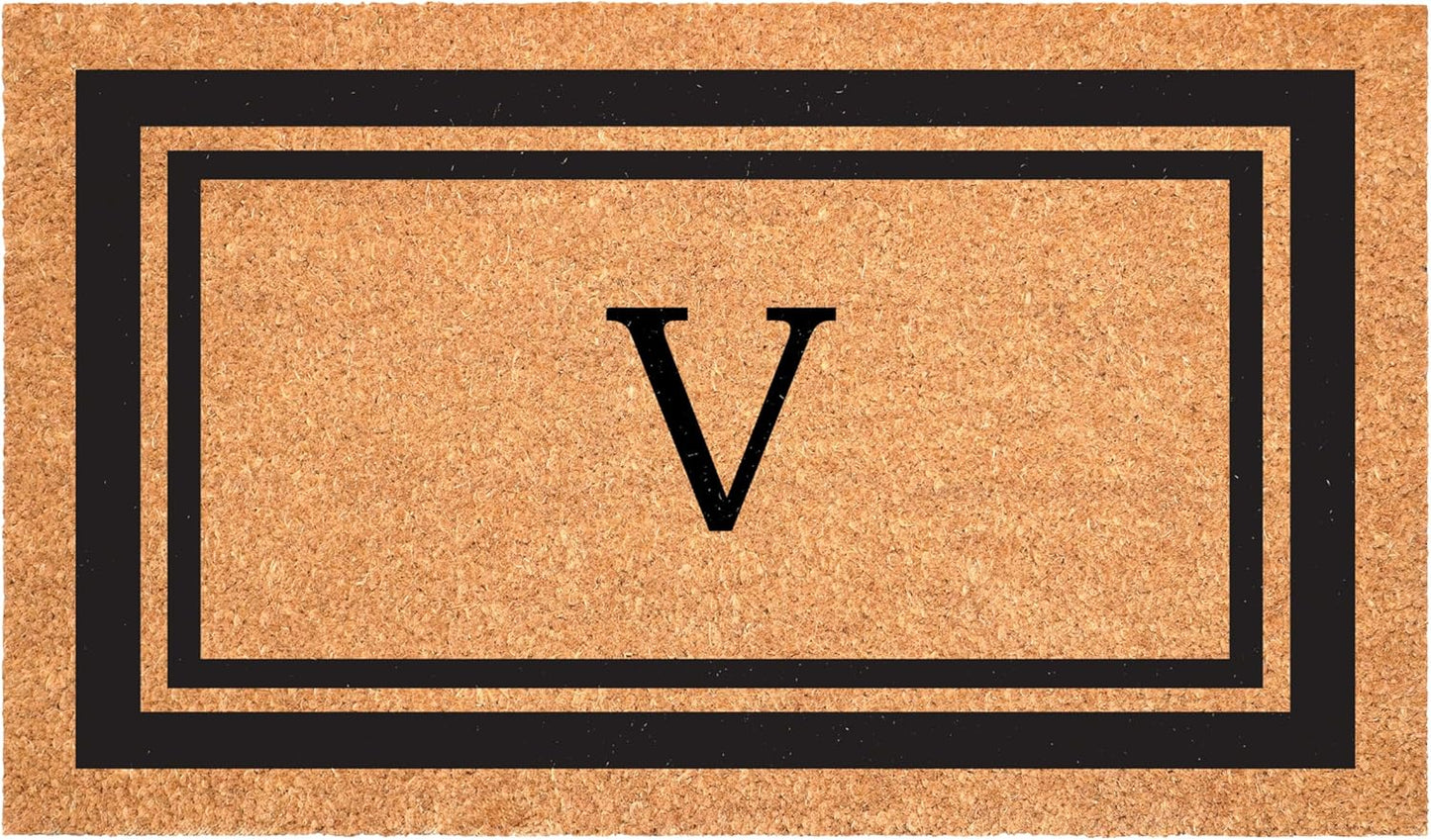 Calloway Mills Monogram Doormat 24in x 48in with Letter V