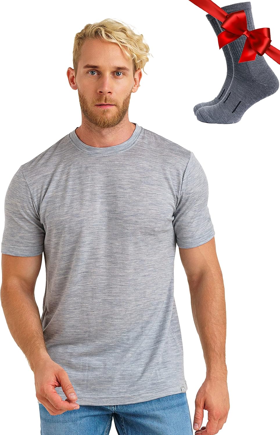 Merino Wool T-Shirt Mens for All-Season Comfort and Style