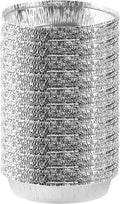 PLASTICPRO 9ft Round Tin Foil Pans Pack of 100 - Durable Disposable