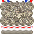 Gold Soccer Medals 60 Pack 2 in - Bulk Sports Award Medals
