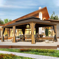 Domi 14 ft x 24 ft Hardtop Gazebo - Spacious Durable Patio Shelter
