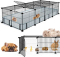 Guinea Pig Cages for 2 Playpen - Spacious 20-Panel Indoor Habitat