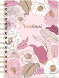 Spiral Journal Notebook - Lined Hardcover Journal with Pocket