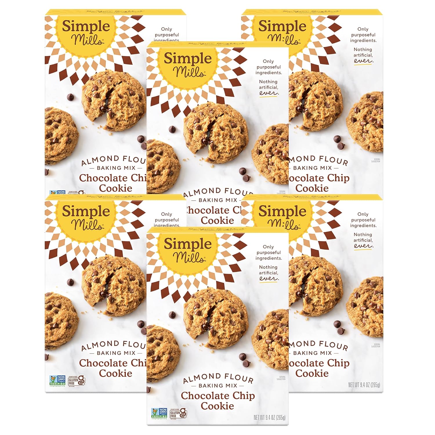 Simple Mills Almond Flour Chocolate Chip Cookie Mix - Gluten Free