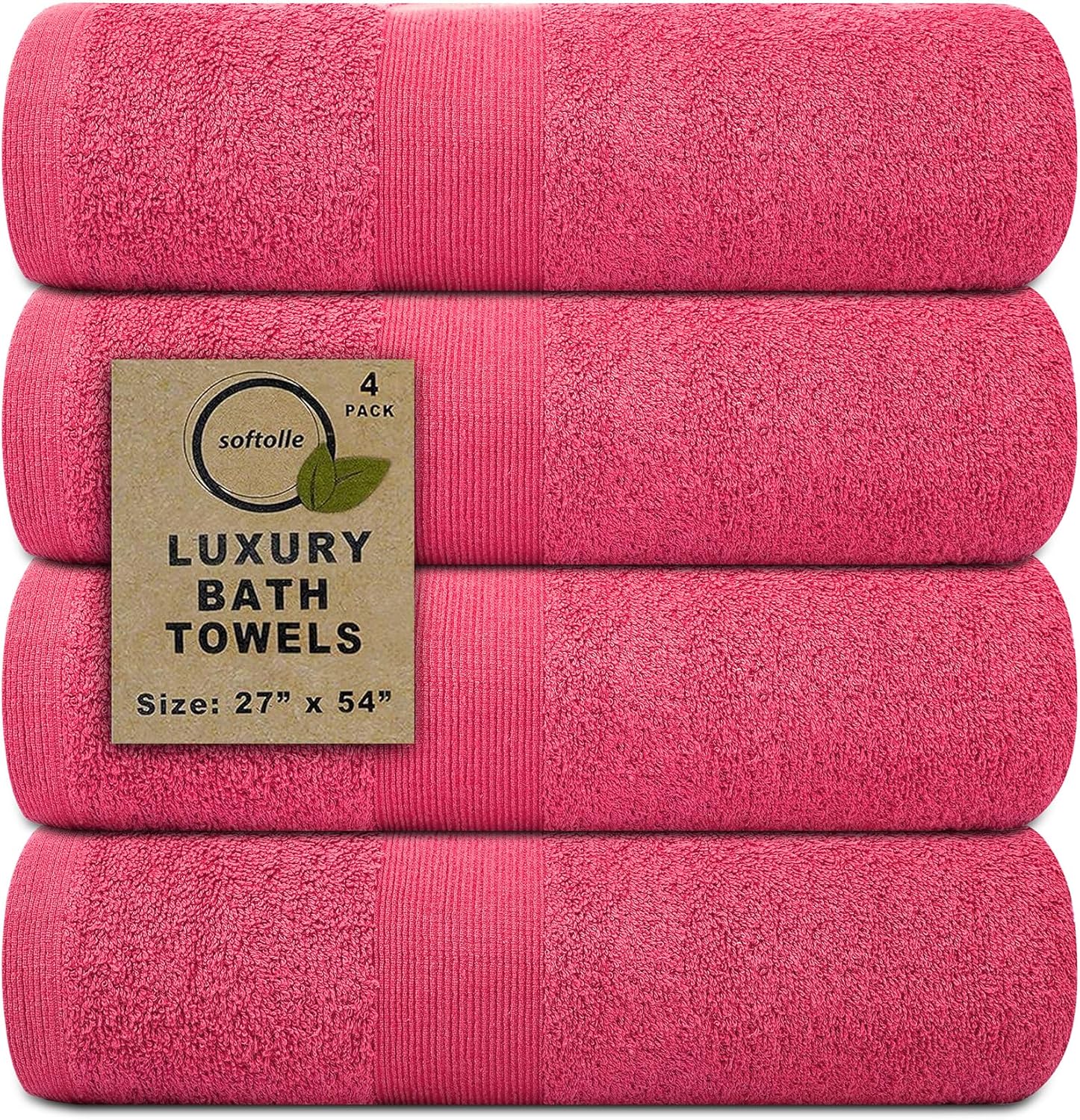 Softolle Luxury Bath Towels Set of 4 - Super Soft & Absorbent