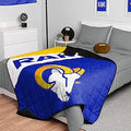 NFL Team Color Wordmark Weighted Blanket 60in x 80in - Cozy Fan Throw
