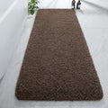 Bathroom Runner Rug 24x60 in Thick Soft Non Slip Bath Mat - Deep Brown