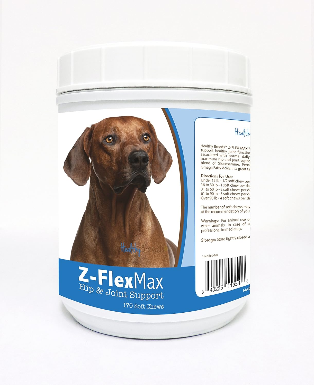Healthy Breeds Rhodesian Ridgeback Z-Flex Max Hip Chews 170 Count