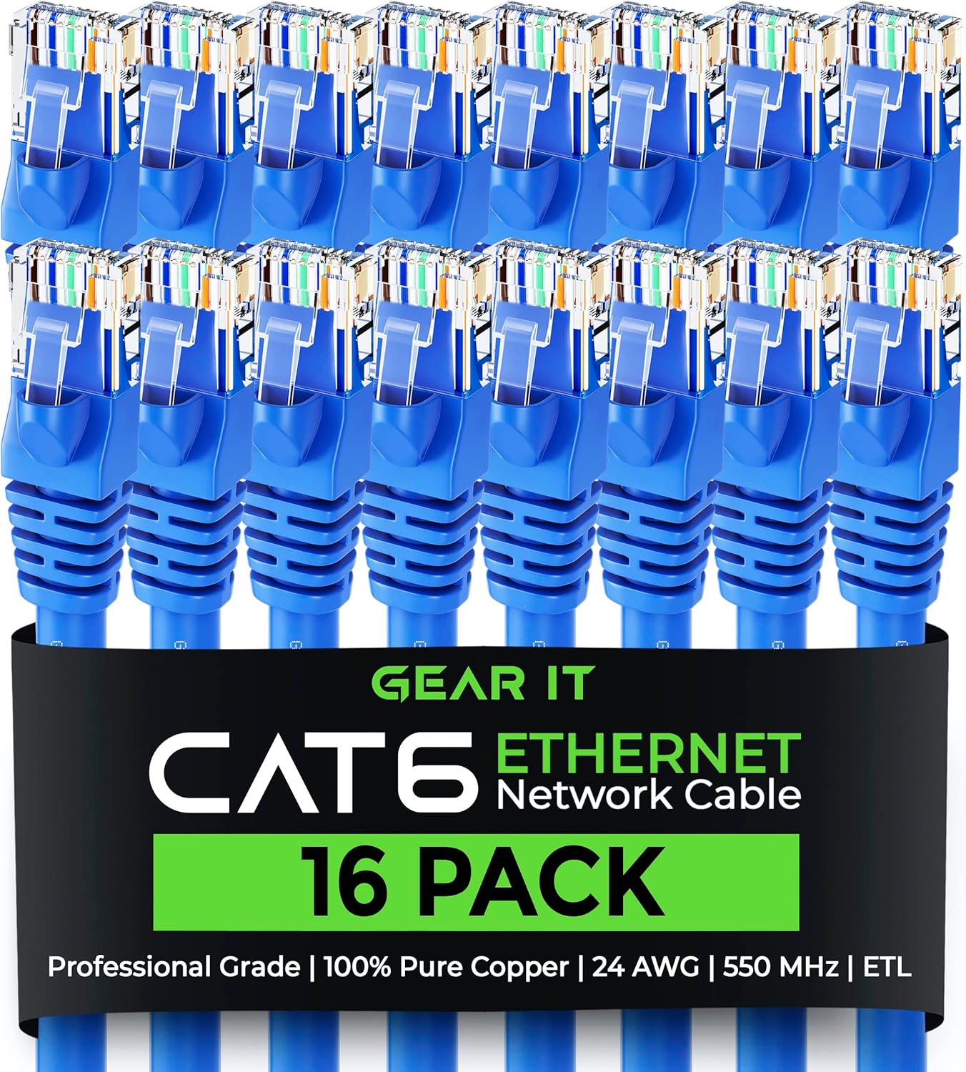 High-Performance 7 ft Cat 6 Ethernet Cable Pack for Fast Networking