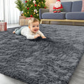 Soft Fluffy Shaggy 4x5.9 Feet Area Rug by OLANLY
