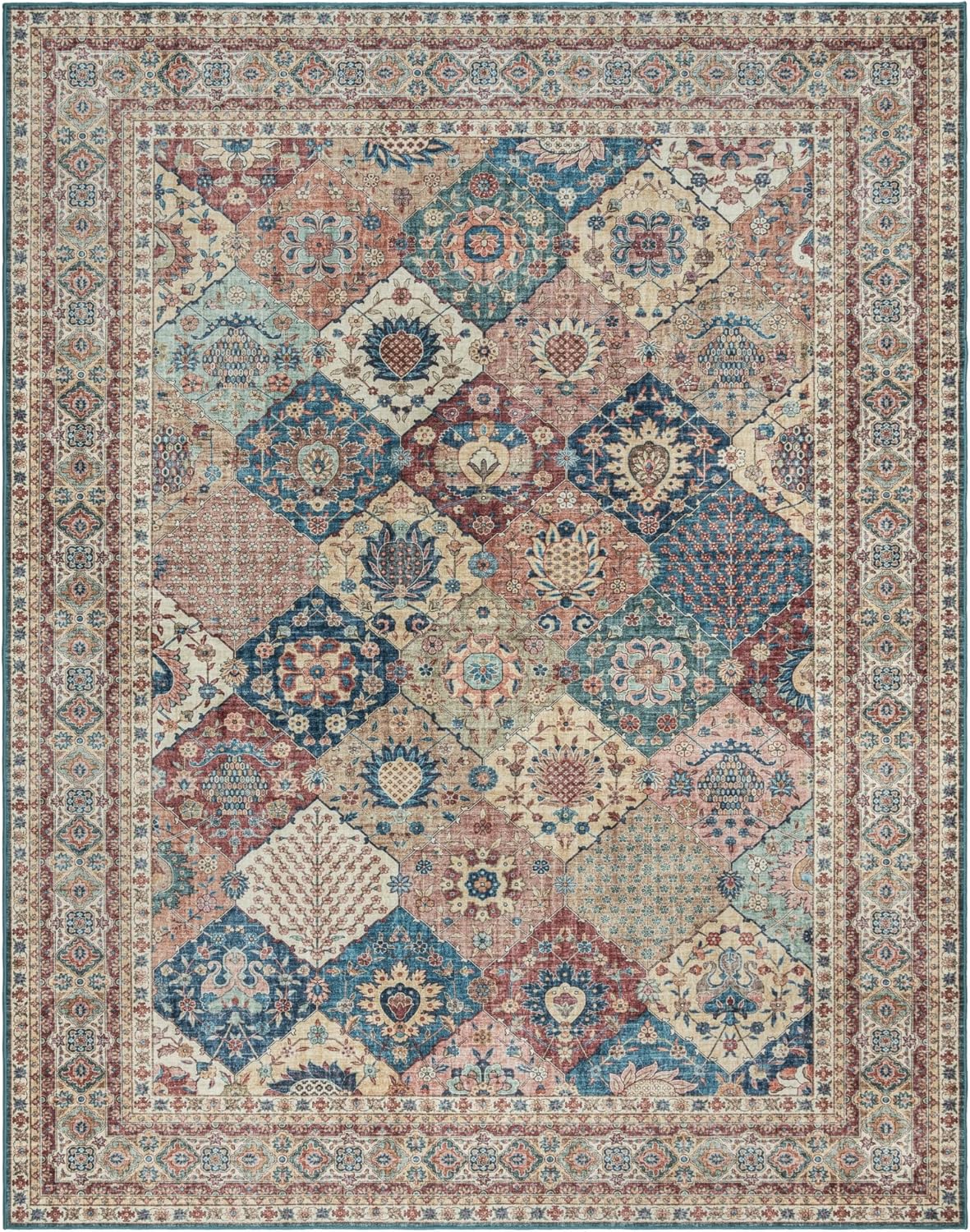 Gertmenian Indoor Boho Accent Rug - Stylish 3x5 Non Slip Design