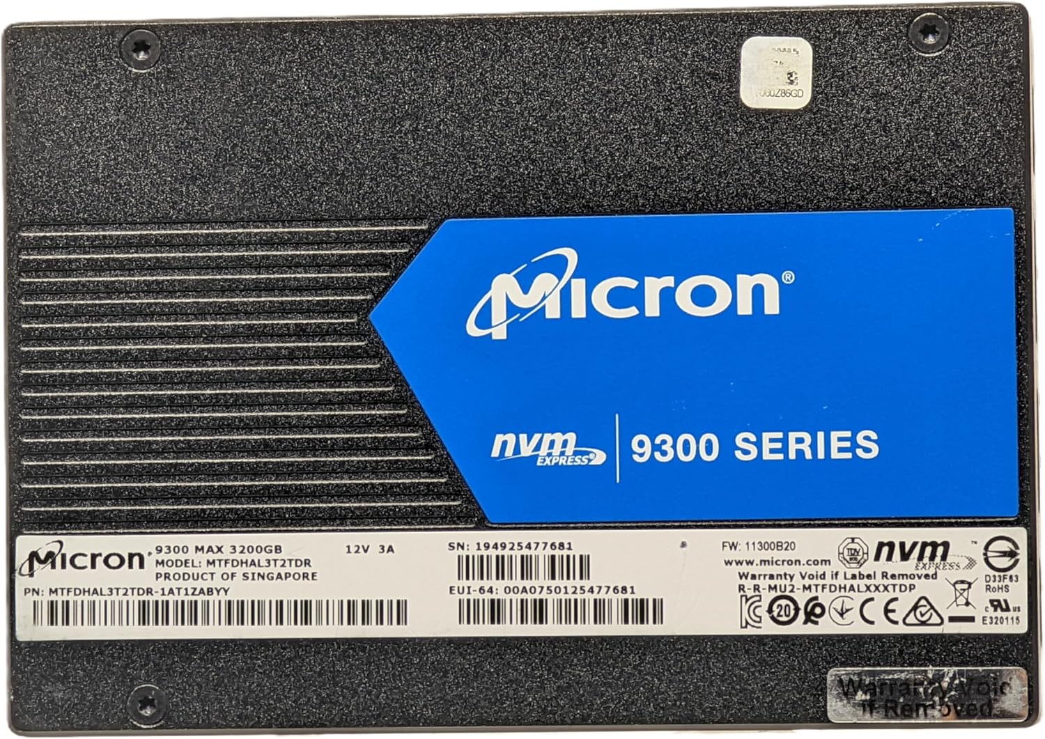 Micron 9300 Max 3.2TB NVMe U.2 Enterprise Solid State Drive Review