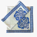Cloth Napkins Set of 12 20x20 in - Cotton Linen Blend Printed Dinner