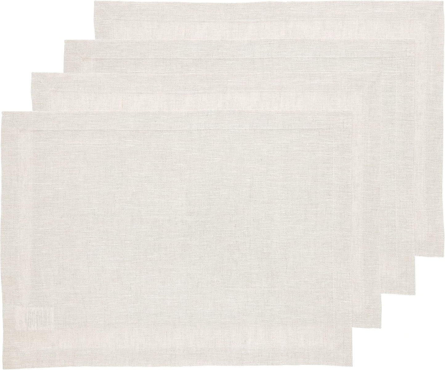 Elegant 100% Pure Linen Placemats Set of 4 for Every Occasion