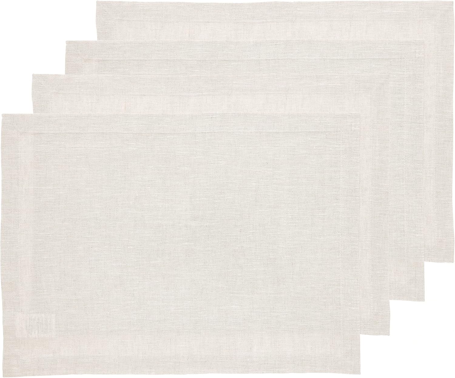 Elegant 100% Pure Linen Placemats Set of 4 for Every Occasion